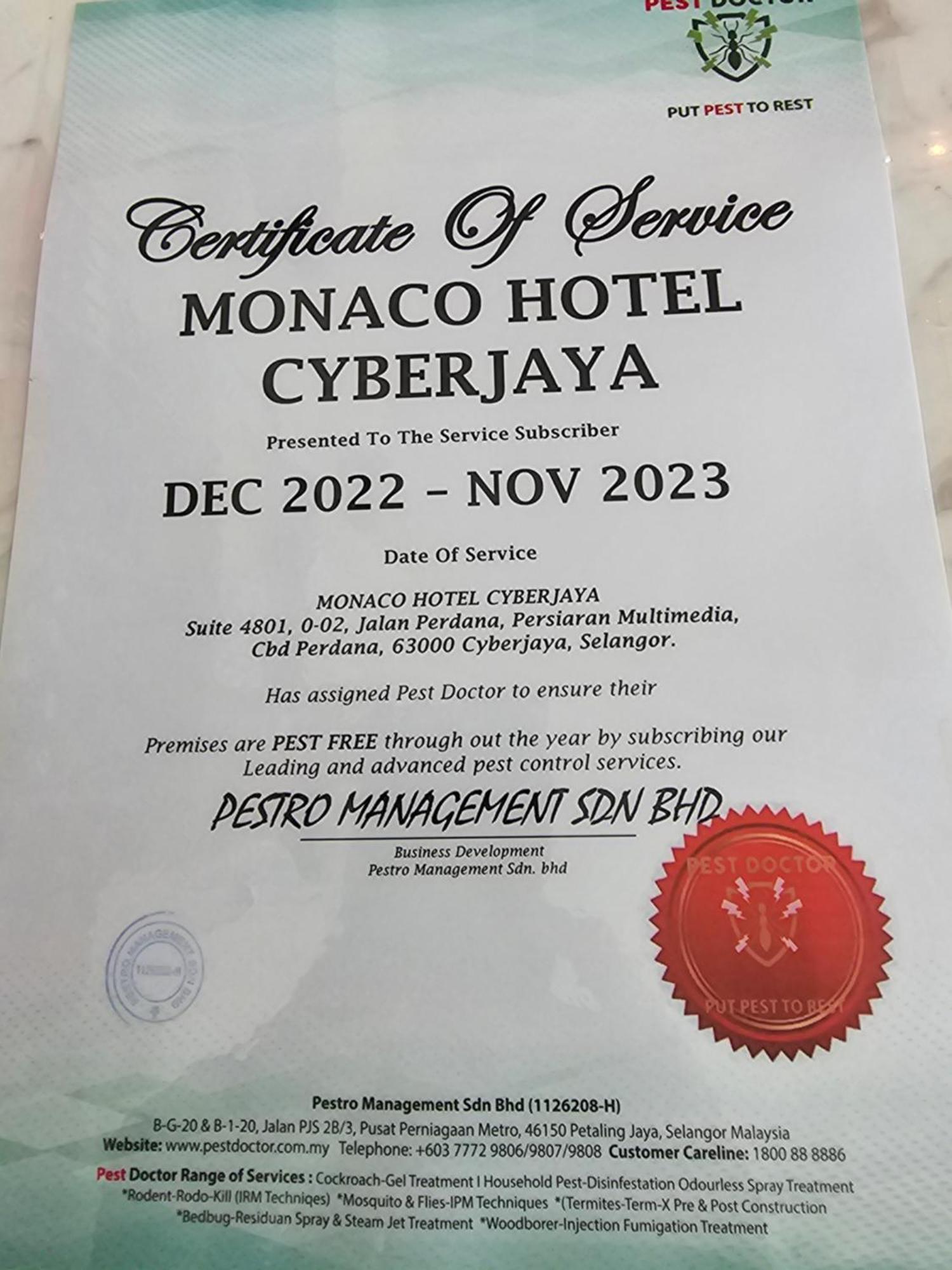Monaco Hotel Cyber Dzsaja Kültér fotó